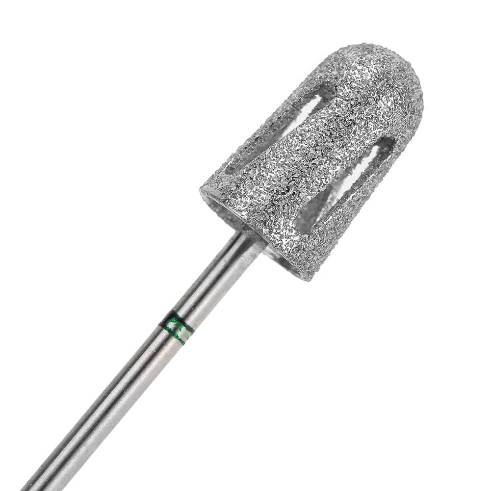 Punta a cono diamantata per pedicure, punta per trapano per unghie in acciaio inossidabile Pedicure per calli levigatura testina lucidante per pelle screpolata Rimozione del callo, limatura dei piedi