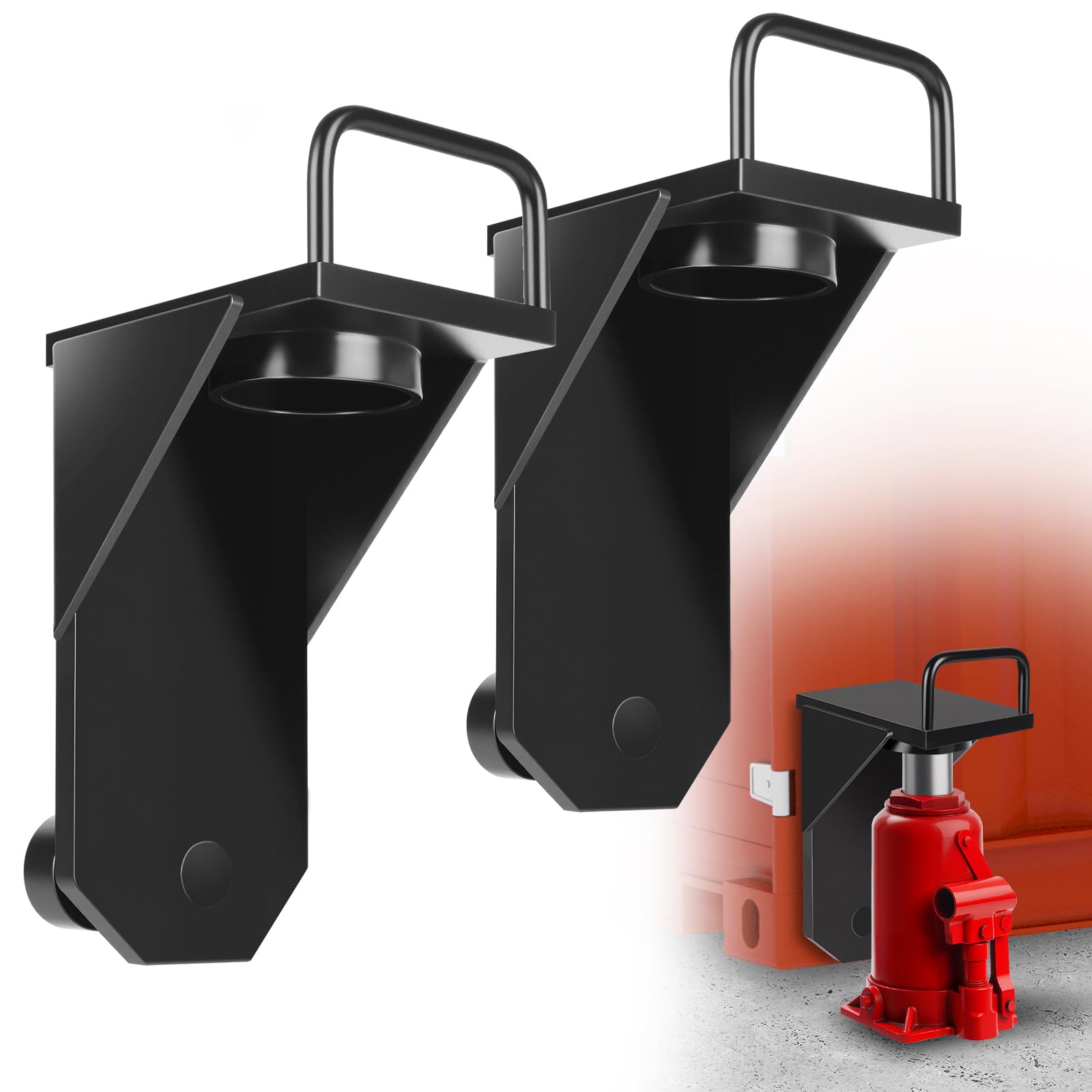 Paquete de 2 elevadores de contenedores de envío, Elevador de contenedor de envío, nivelador de contenedor de Almacenamiento, Accesorios de contenedor de envío para contenedores hogares, nivelador de