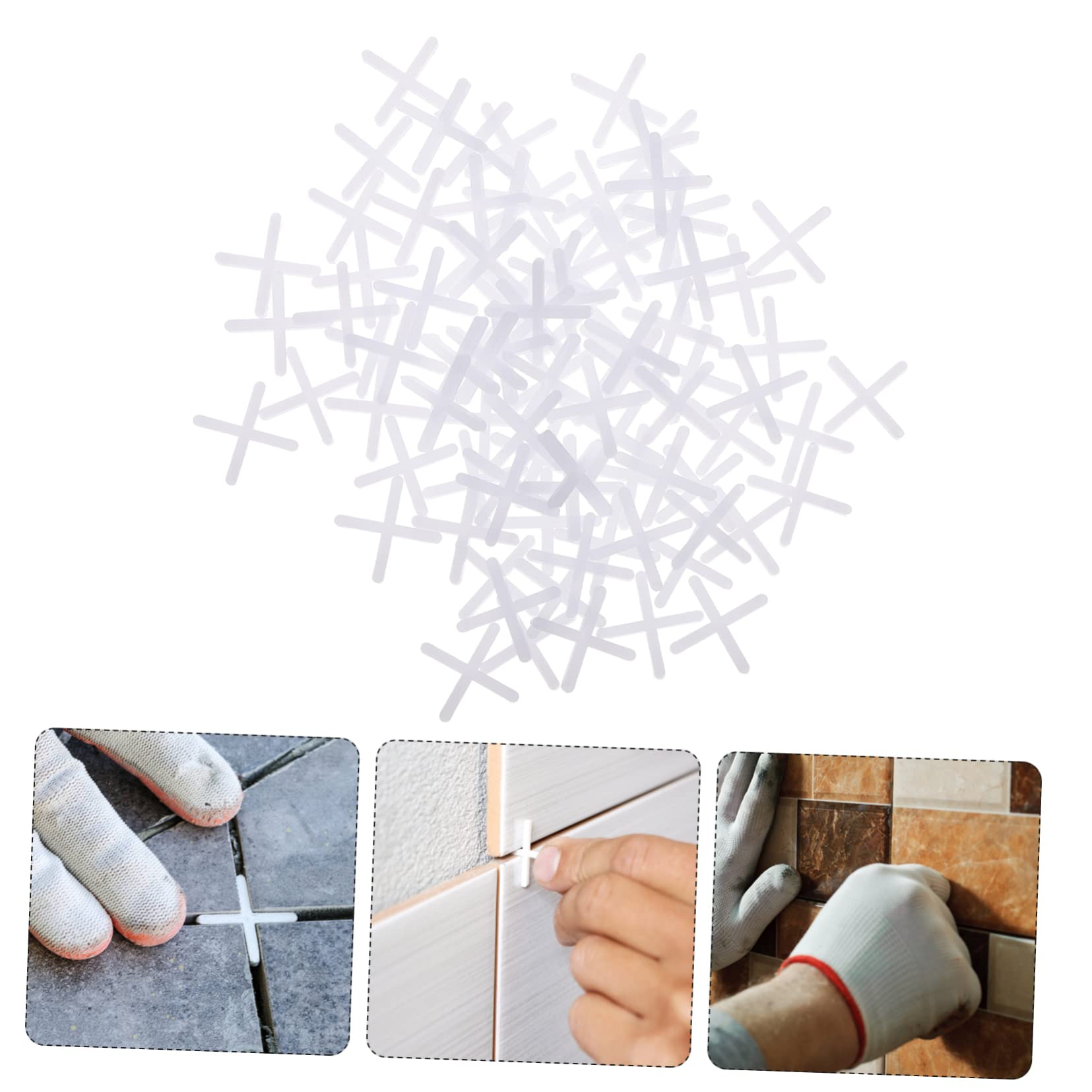 Niveleurs de Carreaux de Céramique Croisés 10000 Pièces Blancs Pe