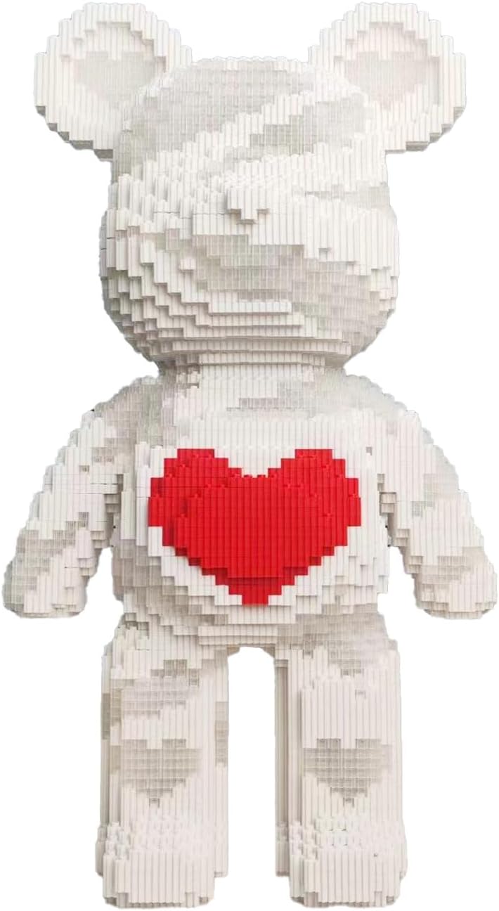 Glowing Care Bear Building Blocks (5300 PCS), 3D Micro Animal DIY Bear Building Blocks for Adults & Teenager, Creative Toys Ideal Gift for Family & Friends