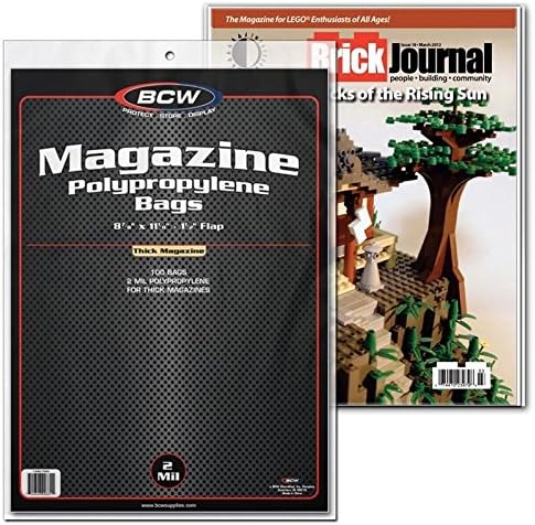 BCW Thick Magazine Bags and Backing Boards - 100 ct