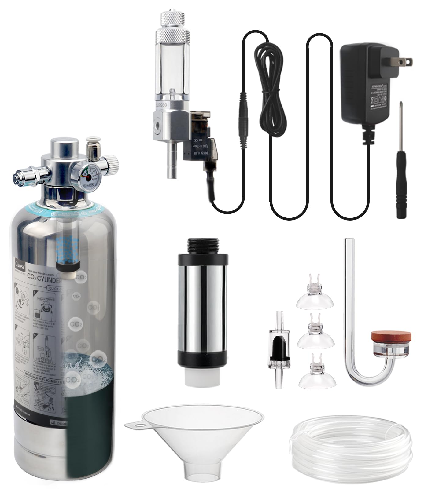 kit générateur co2 aquarium 1l compact