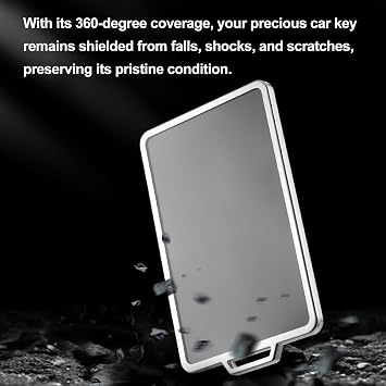 2PCS Key Card Holder for Tesla Model 3 Model Y TPU Key Holder with Keyring for Tesla, Black