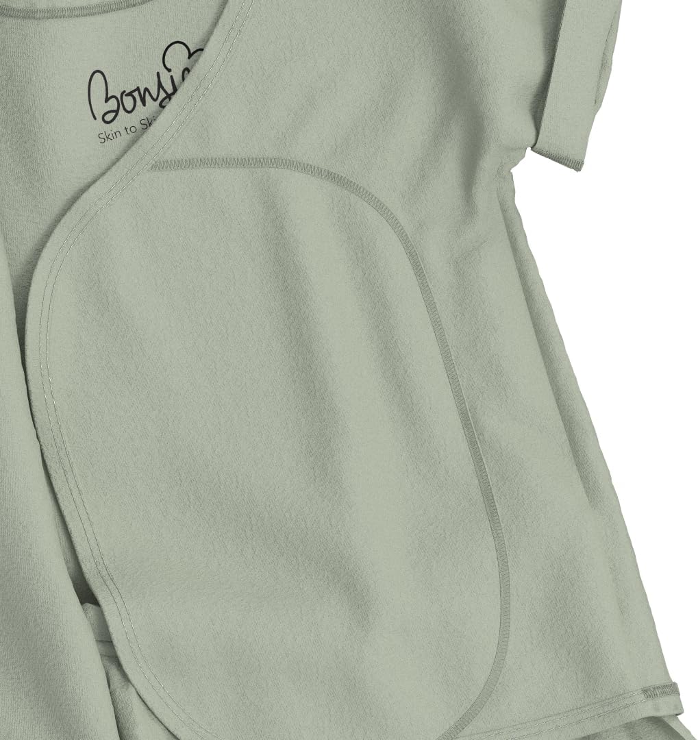 Bonsie Skin to Skin Babywear Romper - Green Baby Footed Romper