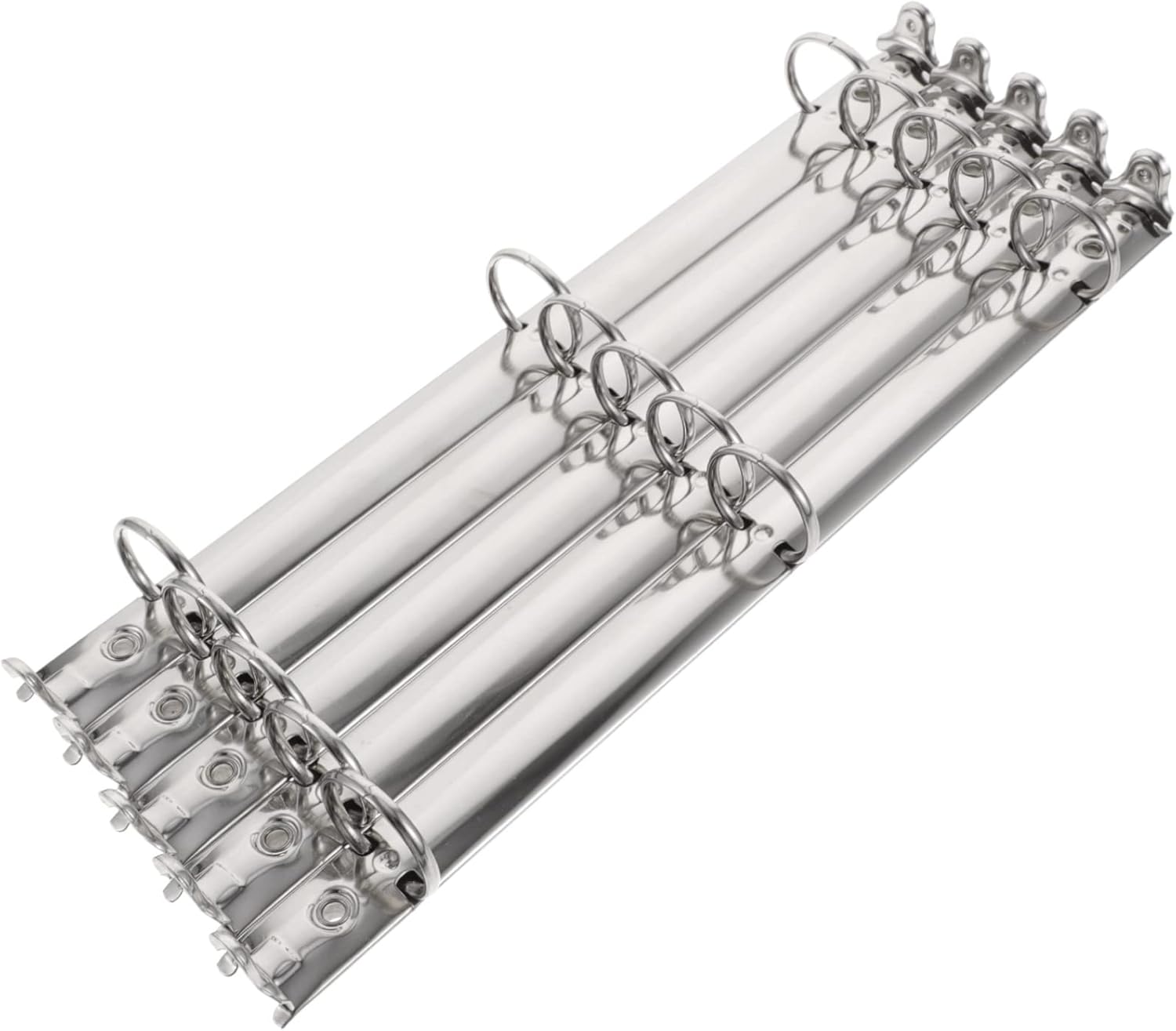 5pcs Folder 3-Ring Journal Binder File Binder Binding Combs Notebook Binder Ring Clip Binding Spine Combs DIY Notebook Accessories Decorative Book Clips Binder Mechanism