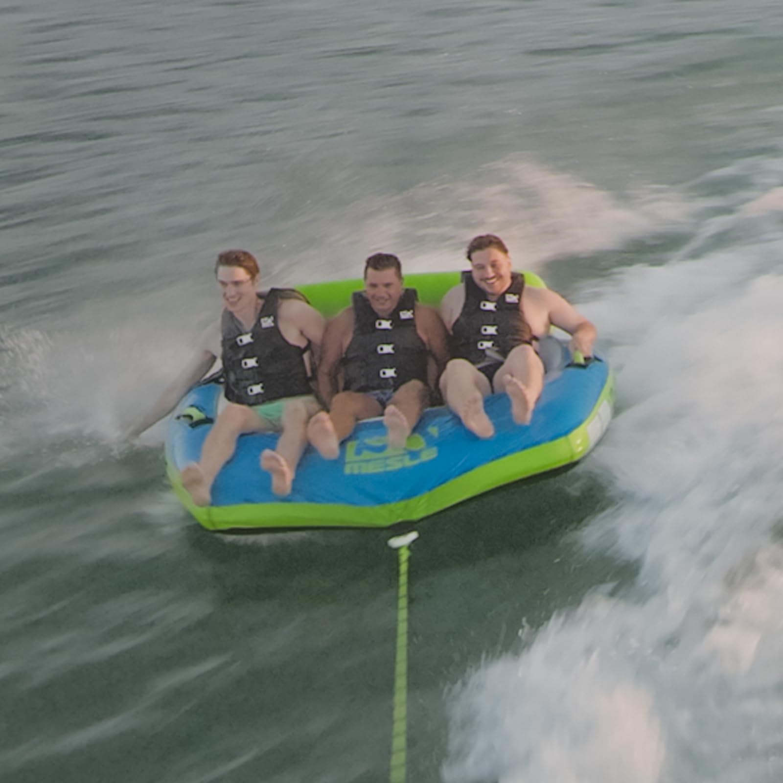 Mesle Flotador de Arrastre Bumper 1-3 Personas Hinchable para Barco y Moto Acuática