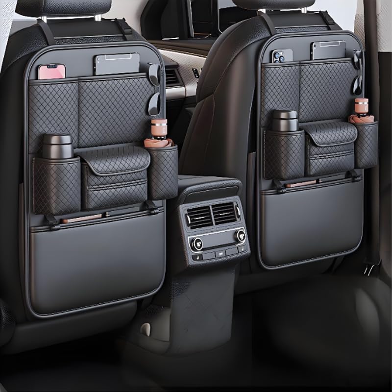 Organizer Bagagliaio Auto per Dongfeng Box 2024-2025, Borsa Portabagagli Pieghevoli Auto Portaoggetti Oxford Impermeabile, Nero,2PCS
