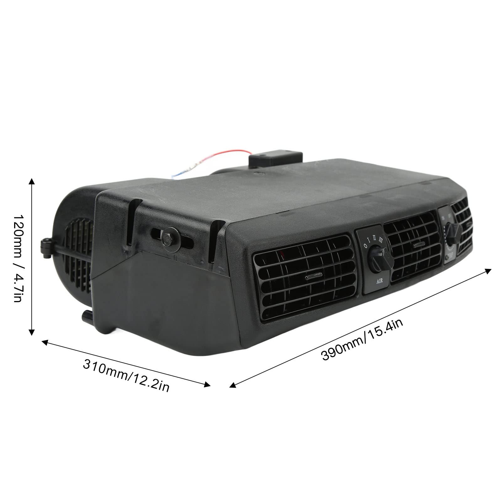 Presad'Aria Universale Per A/C Camper E Autobus - Deflettore Rotondo Regolabile 75mm, Materiale ABS - Foto 8