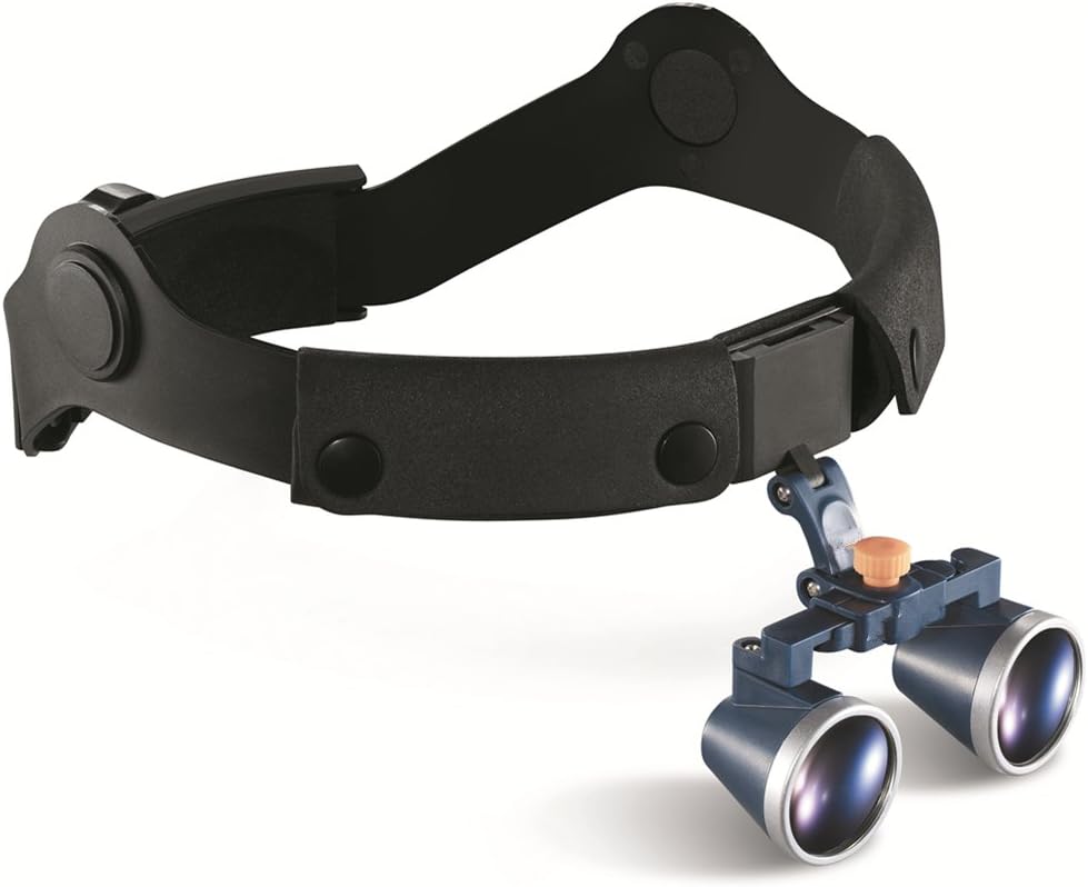 Medical Dental Surgical Loupes, 3.5X FDA Approved PD Two-Way Adjustment Goggles Frame Binocular Magnifying Glasses Loupe ((500-600 mm))