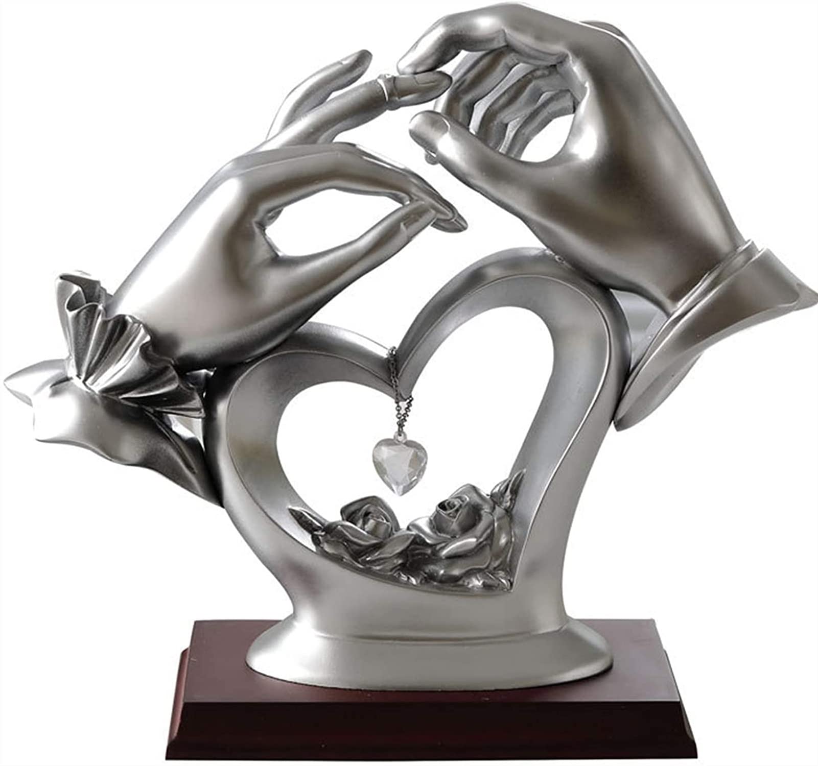 SBCGFY Feng Shui Statue,Hands Statue Decor Ornaments, Put On The Ring Sculptures, Home, Office Decoration Gifts Blessing Gift