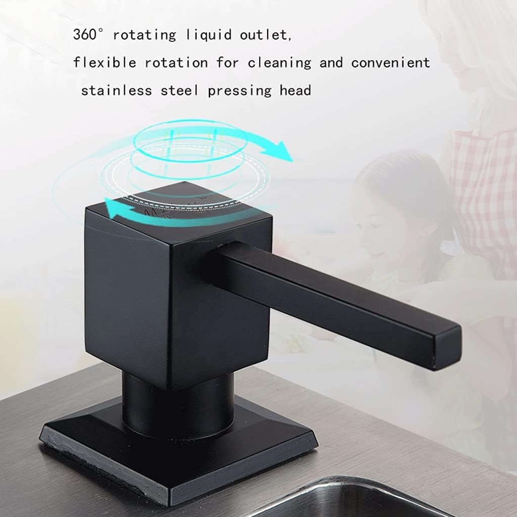 Soap Dispenser for Kitchen Sink,Built in Sink Soap Dispenser Lotion Dispenser Countertop Lotion Dispenser Refill from The Top Soap dispensers (Square+Round)