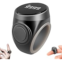 VLSQHNCF Tasbih Counter Zikr Rings, Smart Tasbeeh Counter, Rechargeable Electronic Digital Tasbih Counter Rings 3 Size(18/20/22mm), Waterproof Finger Counter for Muslims, Prayer, Reminder
