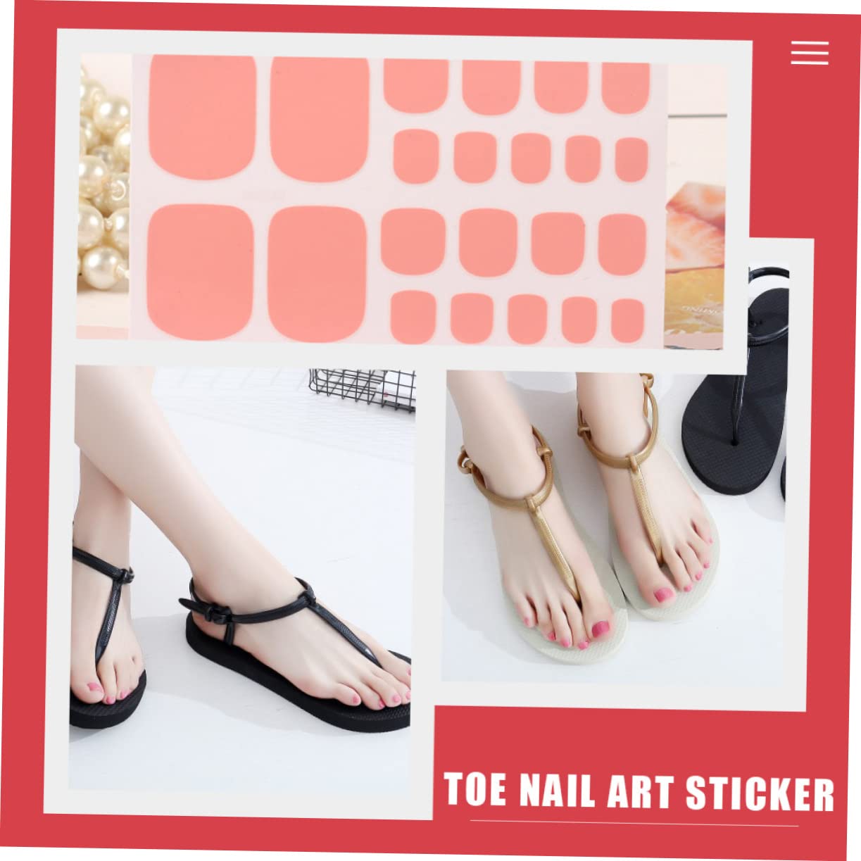 4 Set Stickers Per Unghie Dei Decalcomaniper Unghie Decorazioni Per Manicure Facili Applicare Design Alla Moda Trasparenti Accessori Per Nail Art 12 Fogli*4
