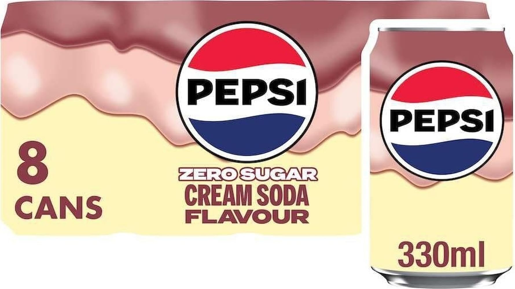 Pepsi Treats Cream Soda 8 X 330Ml