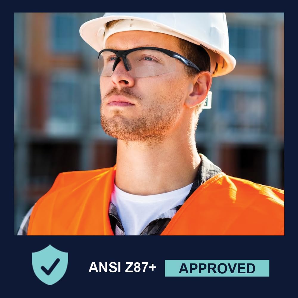 Ansi Z87+ - Gafas de seguridad bifocales con lectores para el cuidado de la salud, carpinteros, motociclistas, talleres