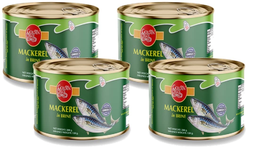Golden Prize Mackerel in Brine, 200g(Pack of 4) (B09CM9XKWD) Amazon Price History, Amazon Price Tracker