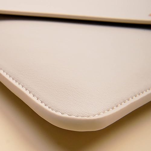 Miniatura 6 de Funda para portátil de cuero PU para MacBook Air de 15.3 pulgadas 20232024, Surface Laptop 15Book 13.5Studio - Blanco