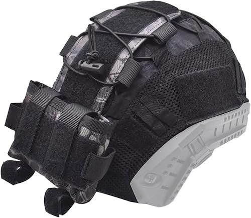 Miniatura 18 de Tactical Fast Helmet Cover and Battery Pouch Counterweight Pouch Fit Size M/L Fast PJ BJ MH Helmet