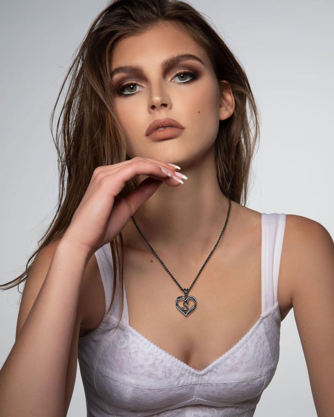 INFUSEU Unique Initial Necklaces for Women Girls Small Heart Letter Jewelry, Meaningful Personalized Gifts - Image 8