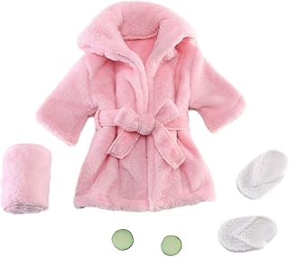 FABLOFT Newborn Photography Props Bathrobe Newborn Costume Baby Robe for Infant Boys Pink Price In India