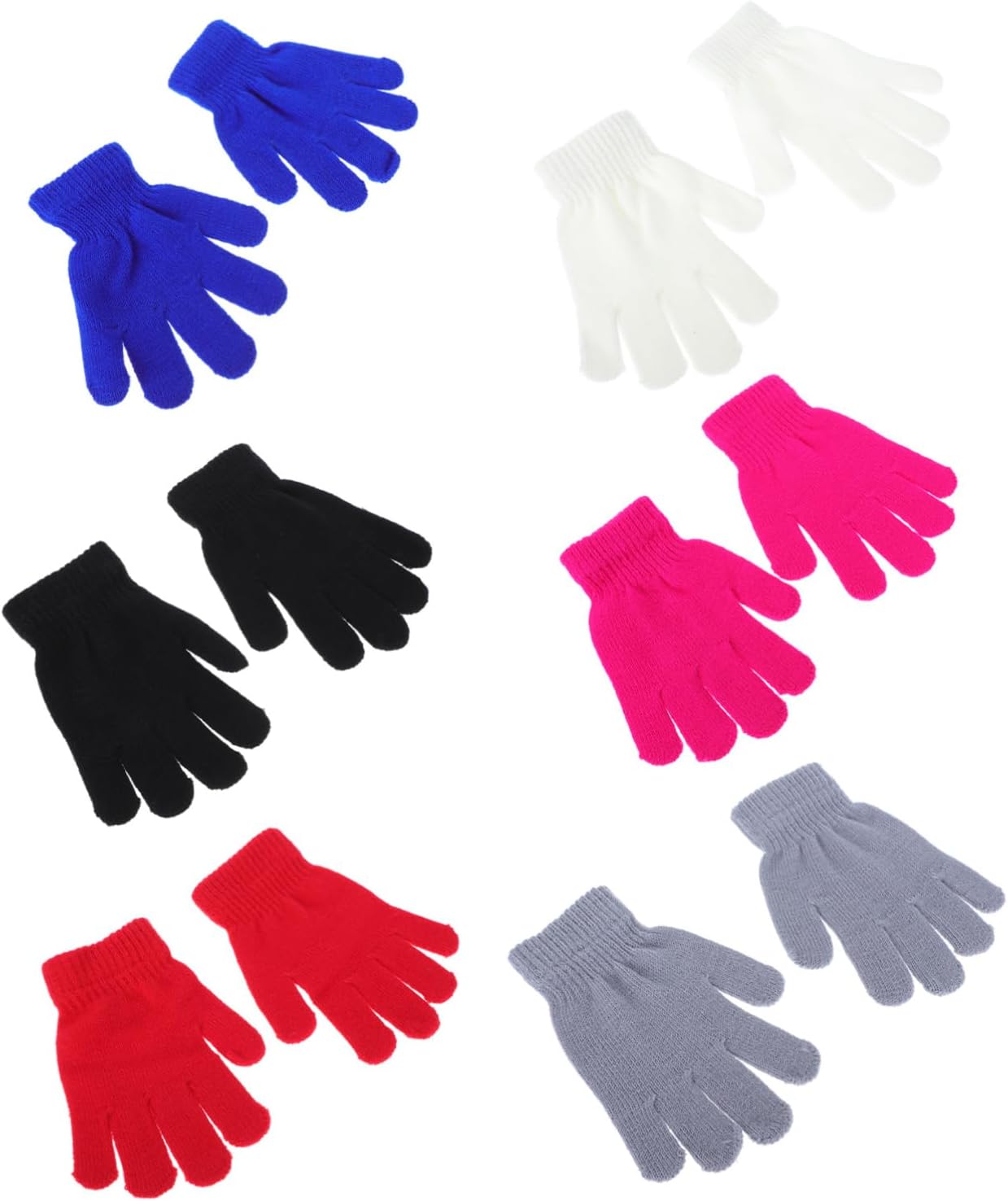 LIOOBO Fingerless Boys and Girls Gloves Winter Toddler Snow Mittens Boys and Girls Cold-weather Gloves Acrylic