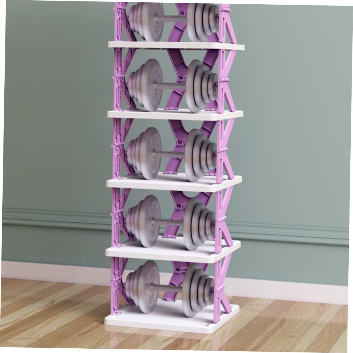 SOLUSTRE Folding Shoe Rack Vertical Shoe Rack Boys and Girls Entryway Storage Organizer