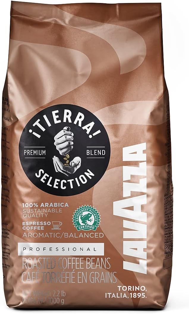 Coffee Espresso Tierra Intenso, Whole Beans, Pack of 6, 6 x 1000g