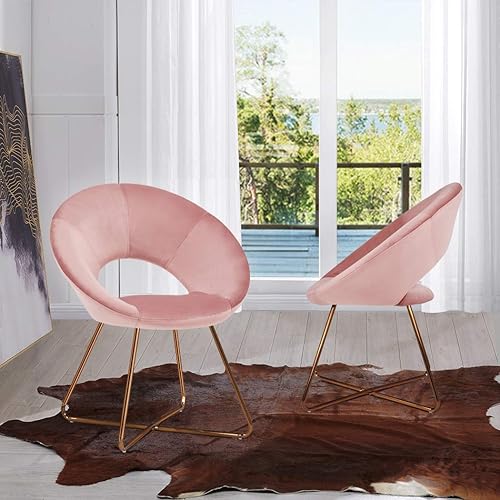Miniatura 37 de DUHOME Sillas modernas de terciopelo con acento de comedor, sofá individual, cómoda silla tapizada, muebles de sala de estar, sillas de descanso de