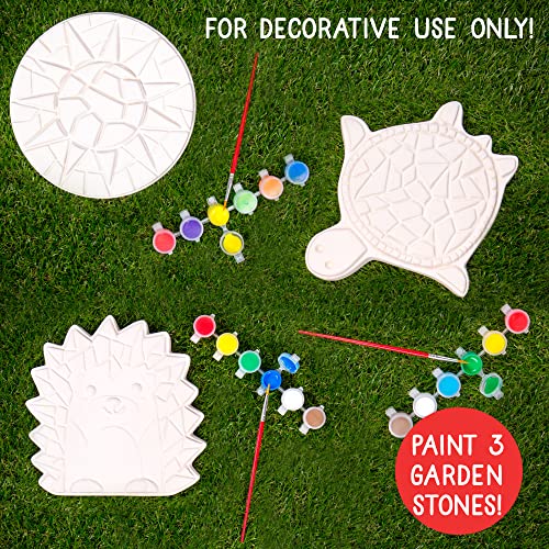 Creative Roots Paint Your Own Stepping Stones Multipack With Turtle, Hedgehog & Sun Stepping Stones By Horizon Group Usa #TOP1