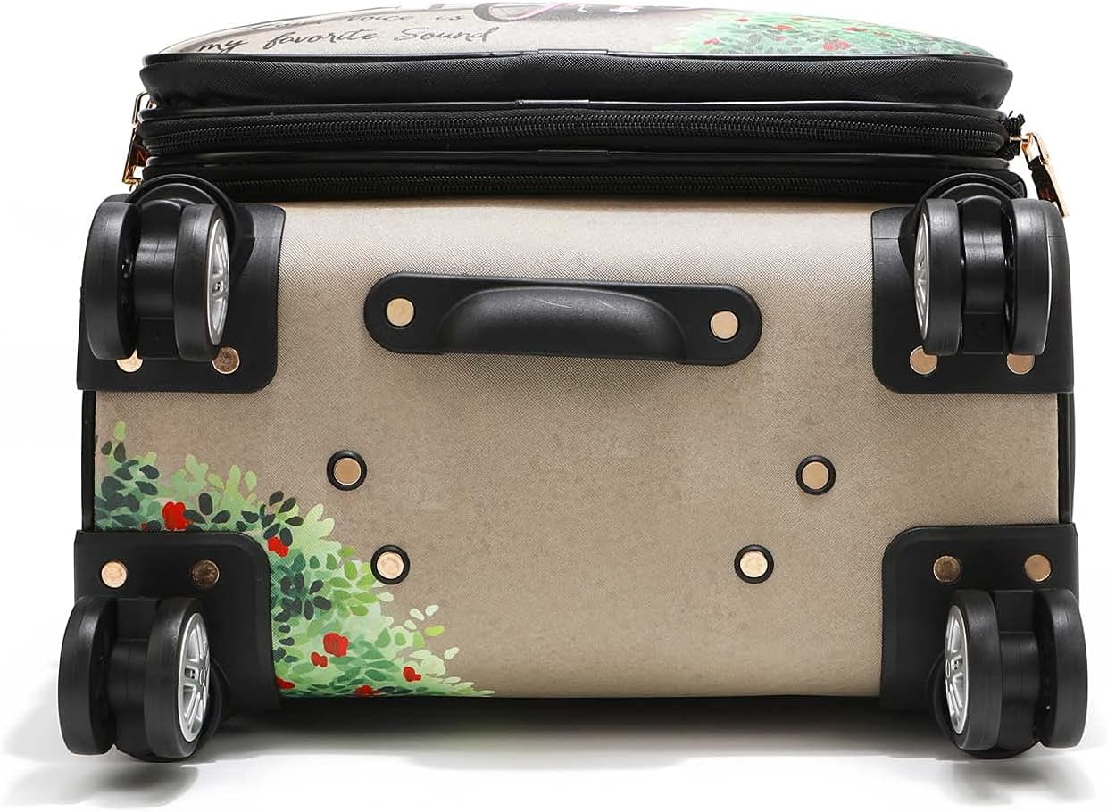 Nicole Lee 3 Piece Luggage Set (COZY STREET IN MILAN)