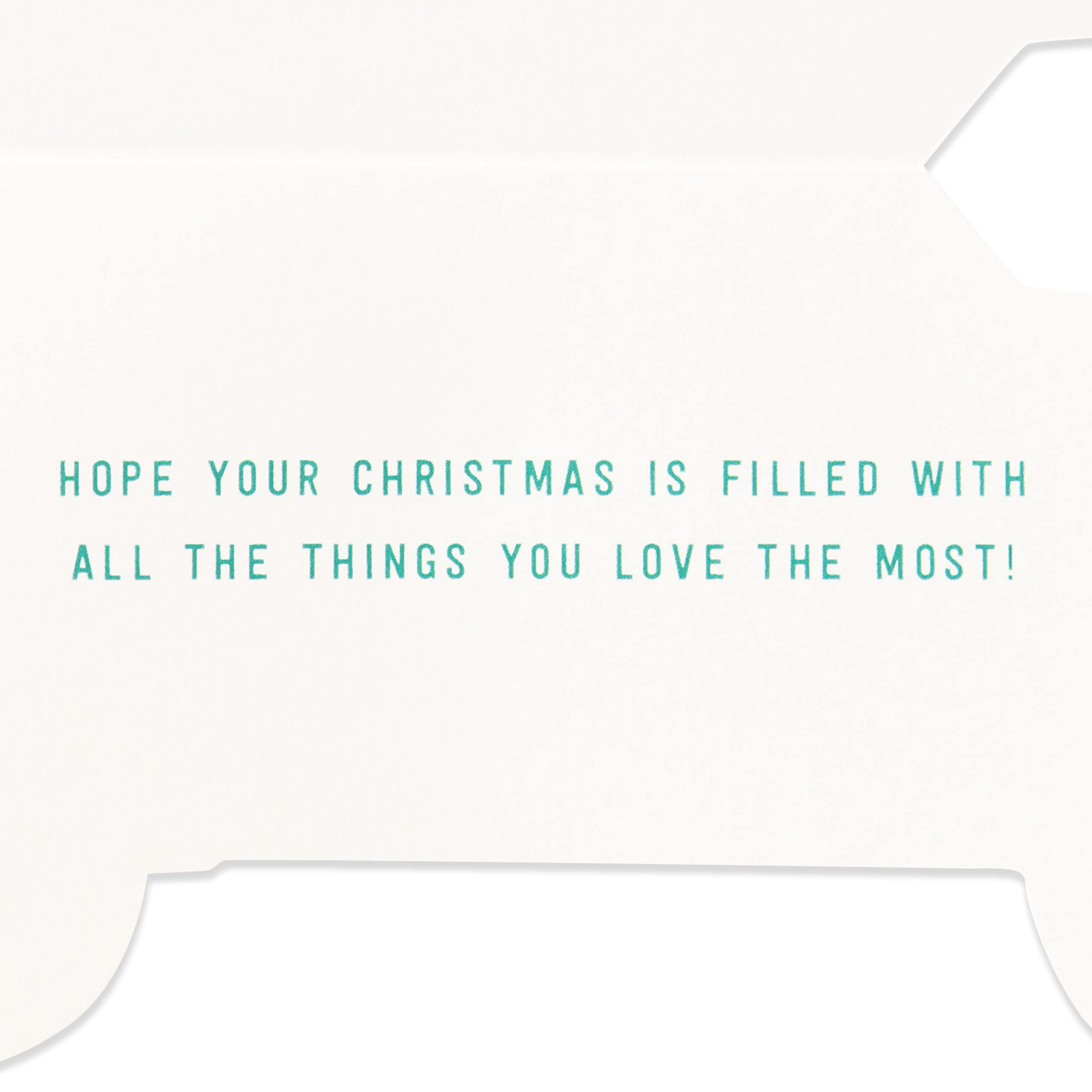 Hallmark Signature Wood Christmas Card (Hallmark Channel Vintage Red Truck)