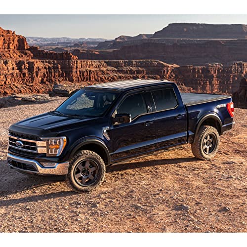 Bushwacker OE Style Factory Front & Rear Fender Flares | 4-Piece Set, Black, Smooth Finish | 20962-02 | Fits 2021-2022 Ford F-150 (Excludes Lightning)