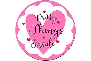 Thank You Stickers Small Business - Pink, 2 Inch Round Heart Waterproof Labels (504 PCS)