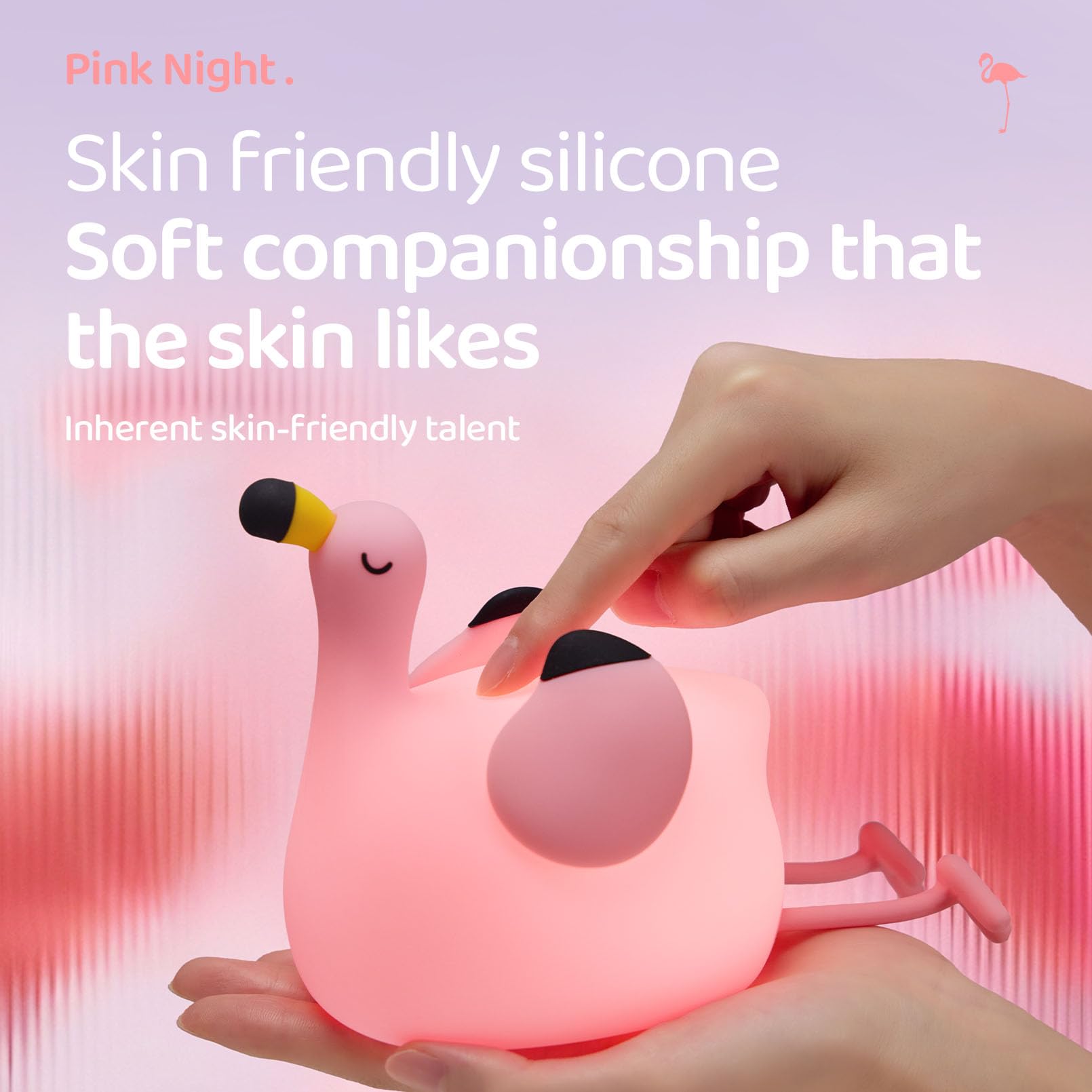 Luz nocturna para niños: adorable forma de sonrisa, control táctil, brillo de 3 pasos y opciones de color RGB, recargable y segura para niños, accesorio de habitación de bebé