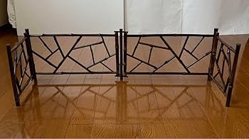 Amazon.co.jp: 茶道具 煎茶道具 炉屏 黒竹細工 結界 氷裂炉屏 元箱あり