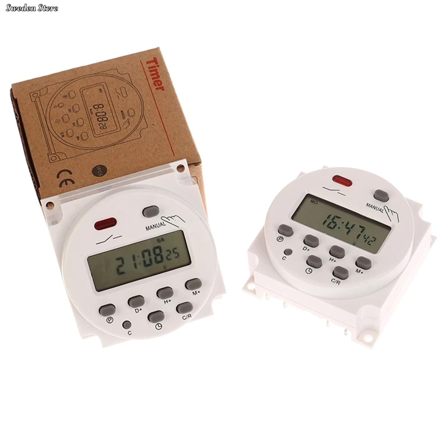1Pc 12V 24V 110V 220V CN101A Digital LCD Power Timer Programmable Time Switch Relay CN101 Timer Switch Power Timer(DC24)