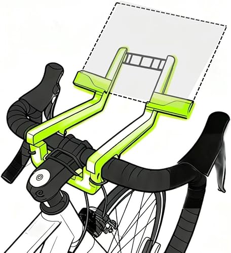 Soporte de almohadilla impresa en 3D para ciclismo de interior - Soporte seguro para manillar para entrenadores de bicicleta Resistente a las