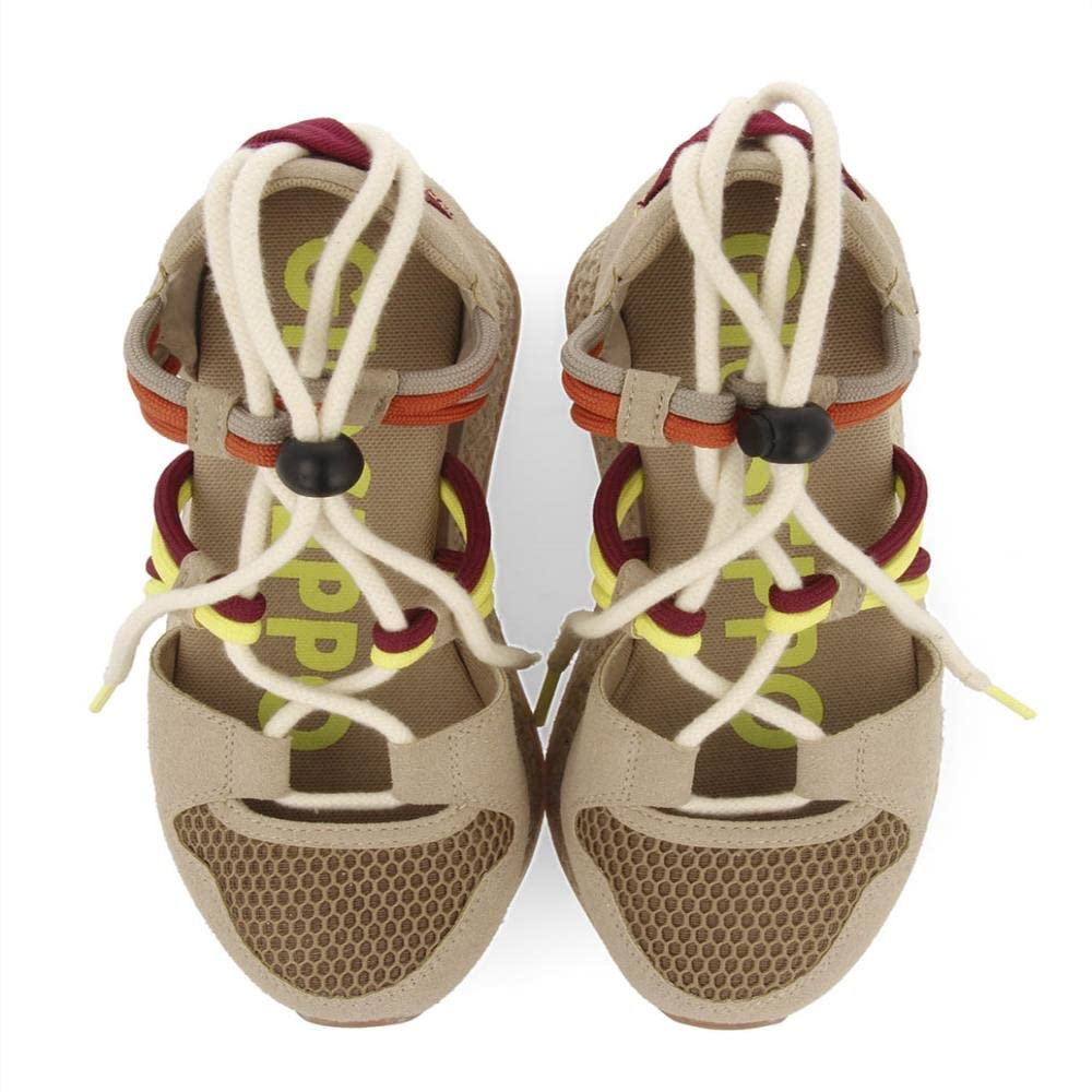 Sneakers Beige Tipo Espadrille con cuña para Mujer Tulare