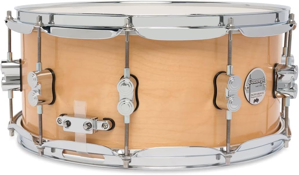 PDP Concept Maple Snare Drum, 14" x 6.5", Natural Lacquer
