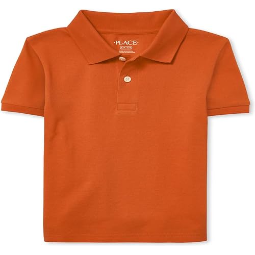 The Children's Place boys Uniform Short Sleeve Pique Polo