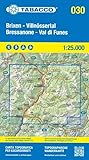 topografia corneale napoli  Bressanone - Val di Funes-Brixen - Villnössertal. Carta topografica in scala 1:25.000, antistrappo, impermeabile, fotodegradabile. Ediz. multilingue: Tabacco Wanderkarte 1:25000: 30