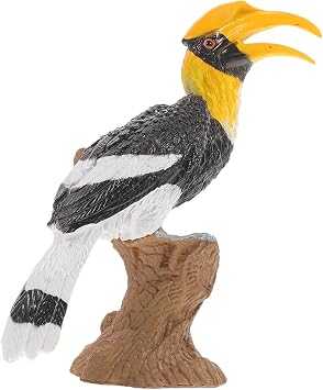 SUPVOX Bird Model Simulated Hornbill Figurine Realistic Hornbill Garden Decor for Indoor and Outdoor Use for Miniature Gardens Table Patio and Living Room