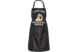 Bob's Burgers I love you but you're all terrible Apron