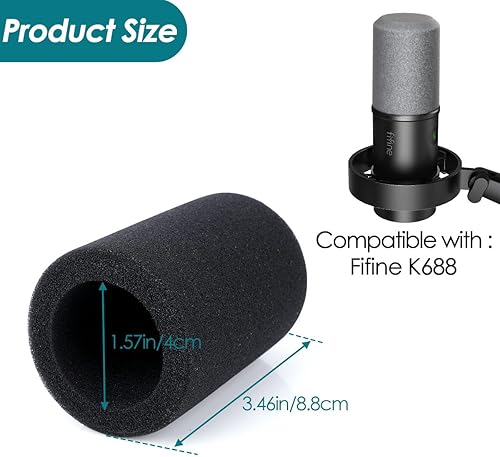 Vista 95 de YOUSHARES Soporte de brazo de brazo de micrófono para FIFINE K688, AM8, A6T, T669, Shure SM7B/MV7+/MV6, brazo de tijera ajustable con gestión