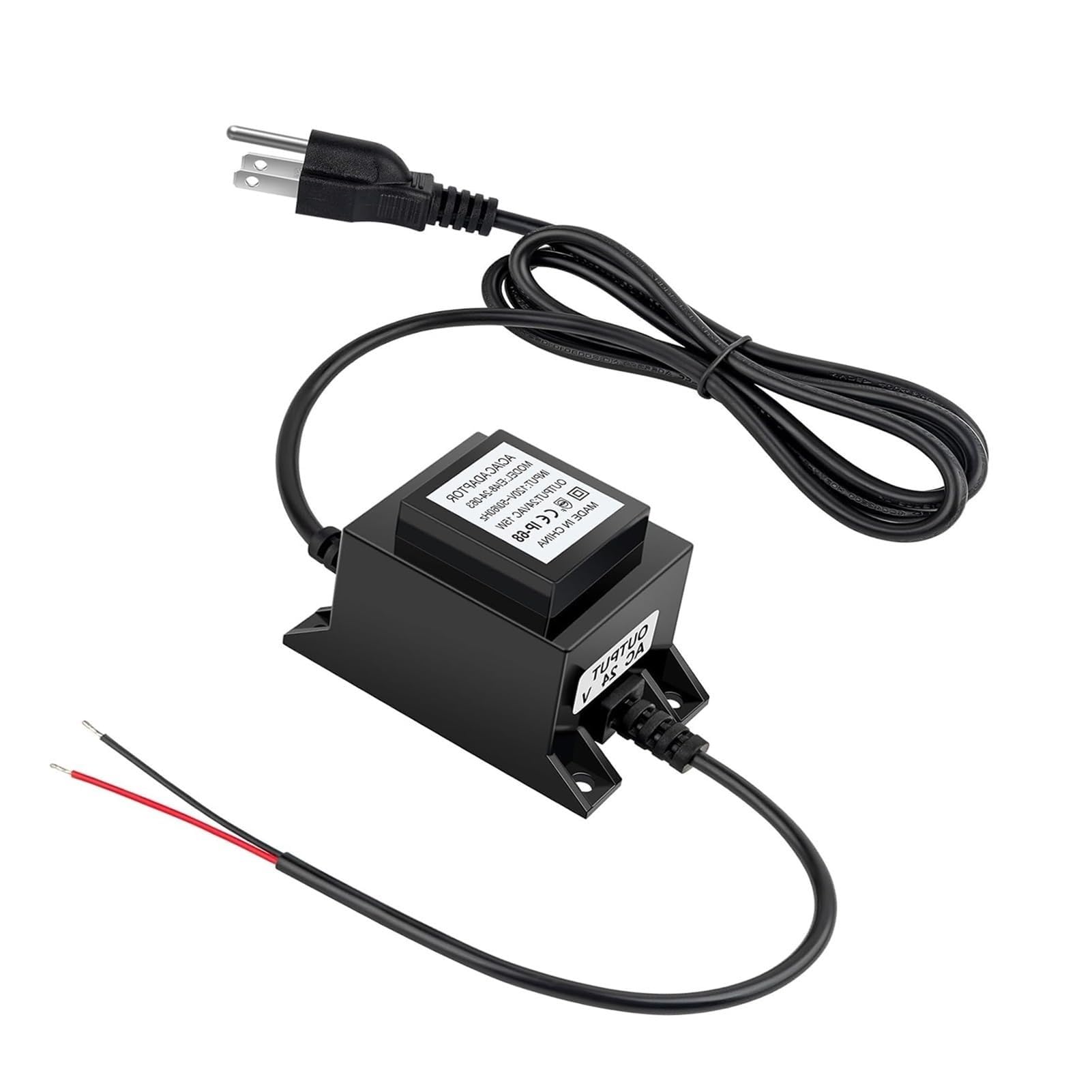 Transformateur Basse Tension IP68 pour Éclairage Paysager, Transformateur Basse Tension 220V CA vers 12V/24V CA, Convertisseur d'alimentation Étanche, pour Éclairage Piscine(60W)