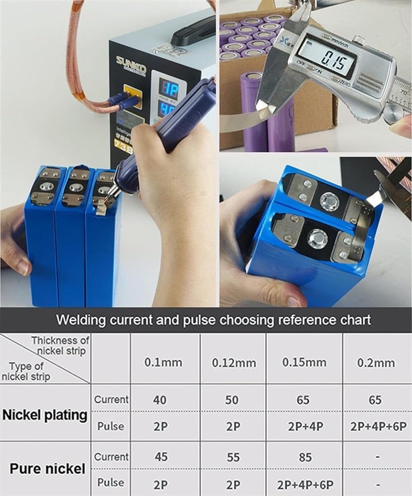 Lithium battery welding machine，Battery Spot Welding Machine for 18650 14500 Lithium Battery Pack Building – Spot Welder with Adjustable Welding Head – Welder Battery Powered