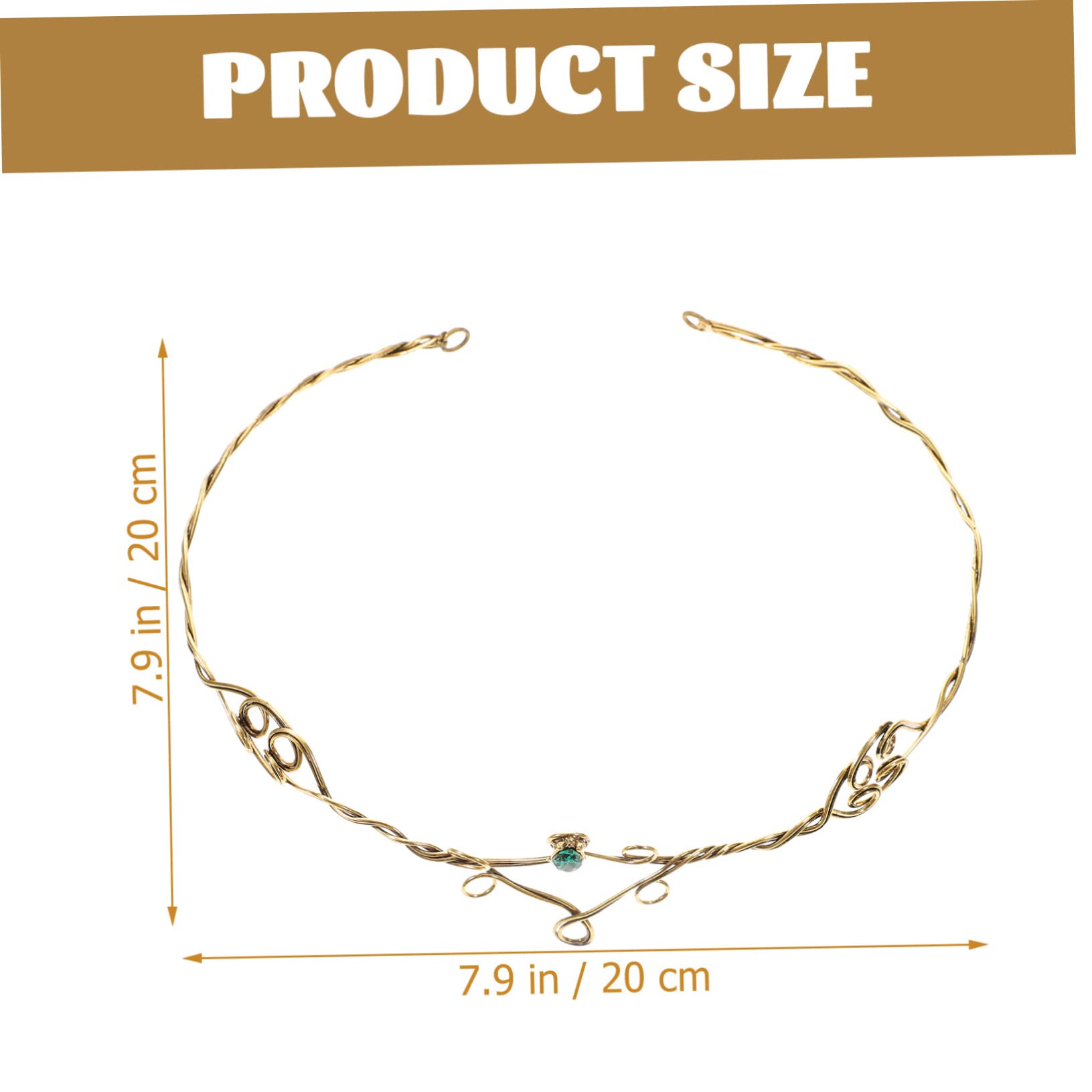 Healeved 5pezzi Cerchietto Pietre Accessorio Per Cerimonie e Speciali Fascia Vintage Per e Ragazze