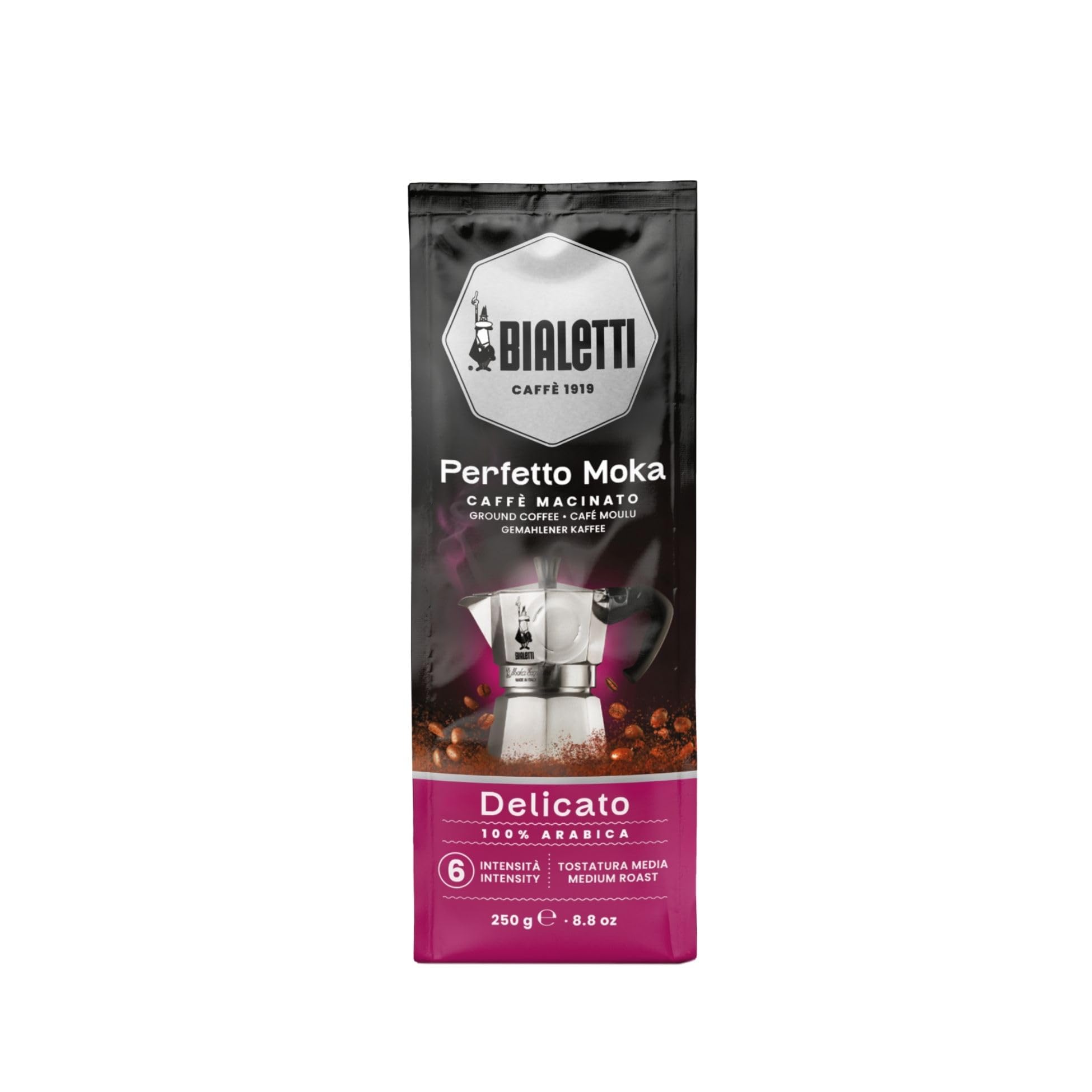 Bialetti Perfetto Moka Café Molido de Tueste Artesanal 250g