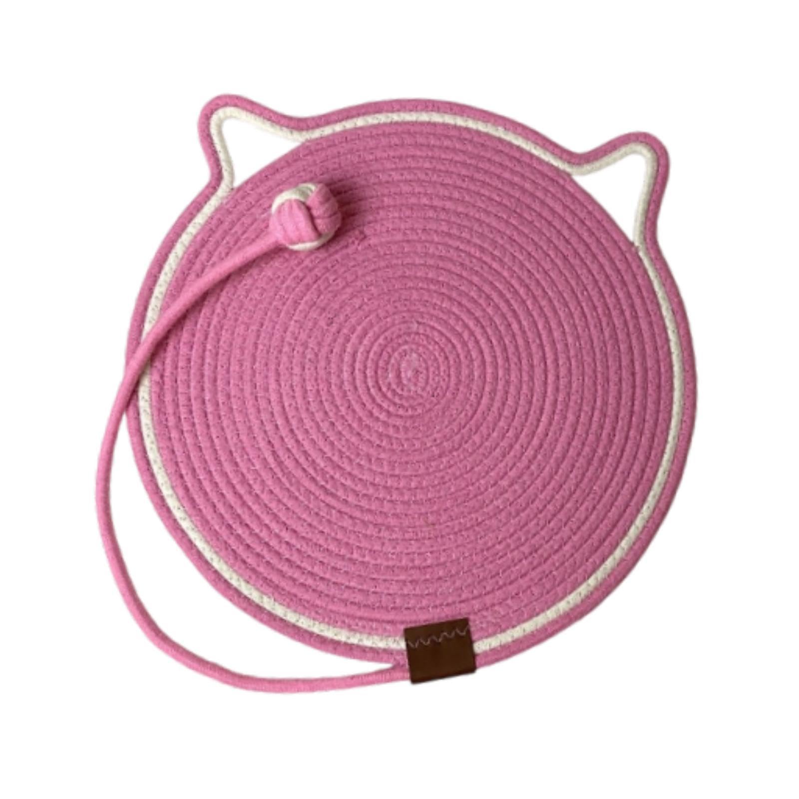 Arranhador de chão, placa de arranhar para gatinhos, diâmetro 42 cm, tapete interativo