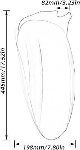 Miniatura 3 de Z Motorcycle Rear Fender Mudguard Mud Guard Cover Splash Wheel Protector for Yamaha Xmax X-MAX 300 250 2018-2021 X (Color  Black)